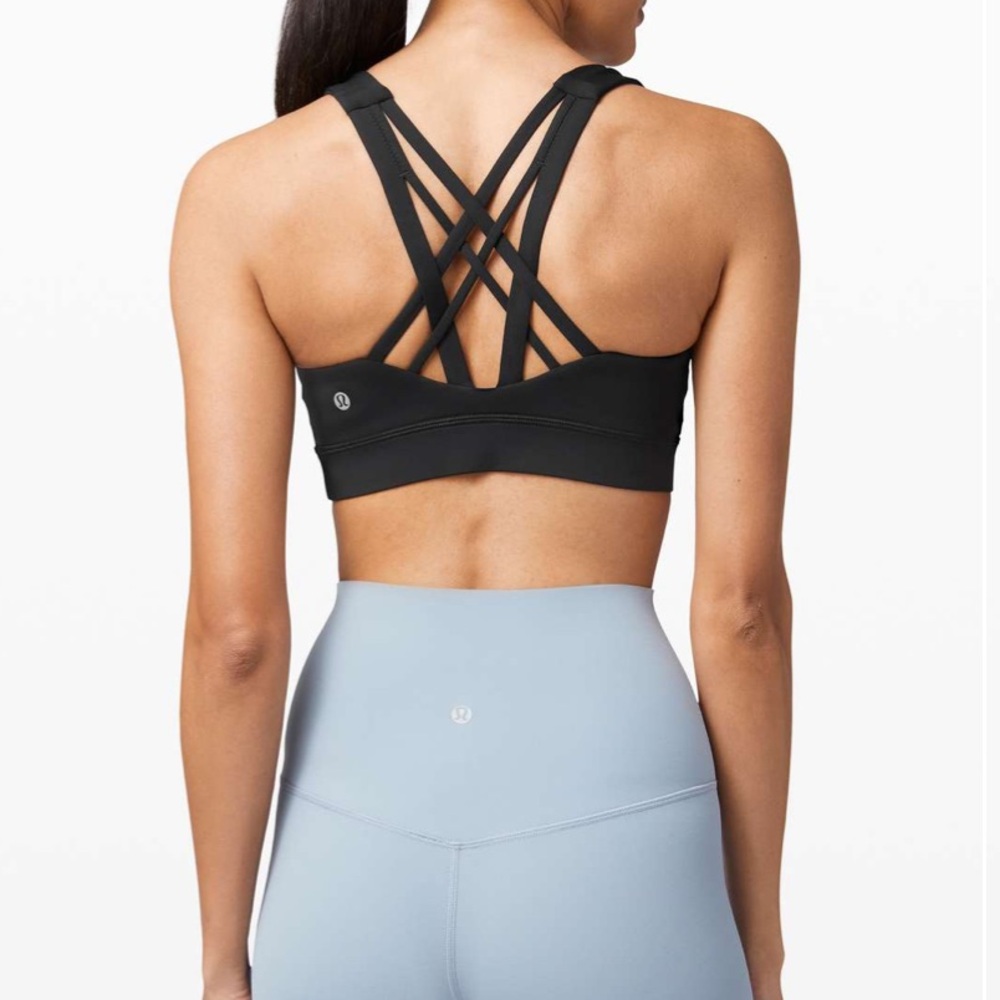 lululemon athletica Black Strappy Sports Bra
